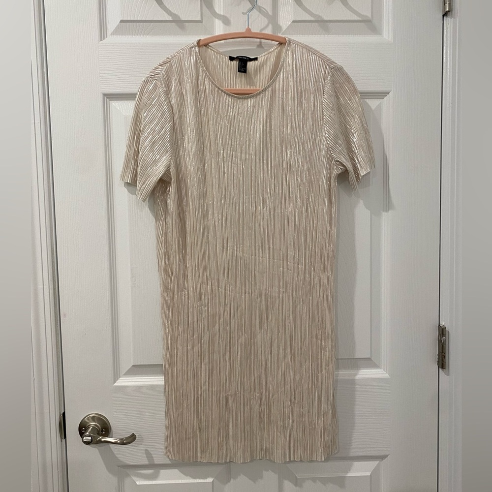 Forever 21 Shiny Plisse Cocktail Dress